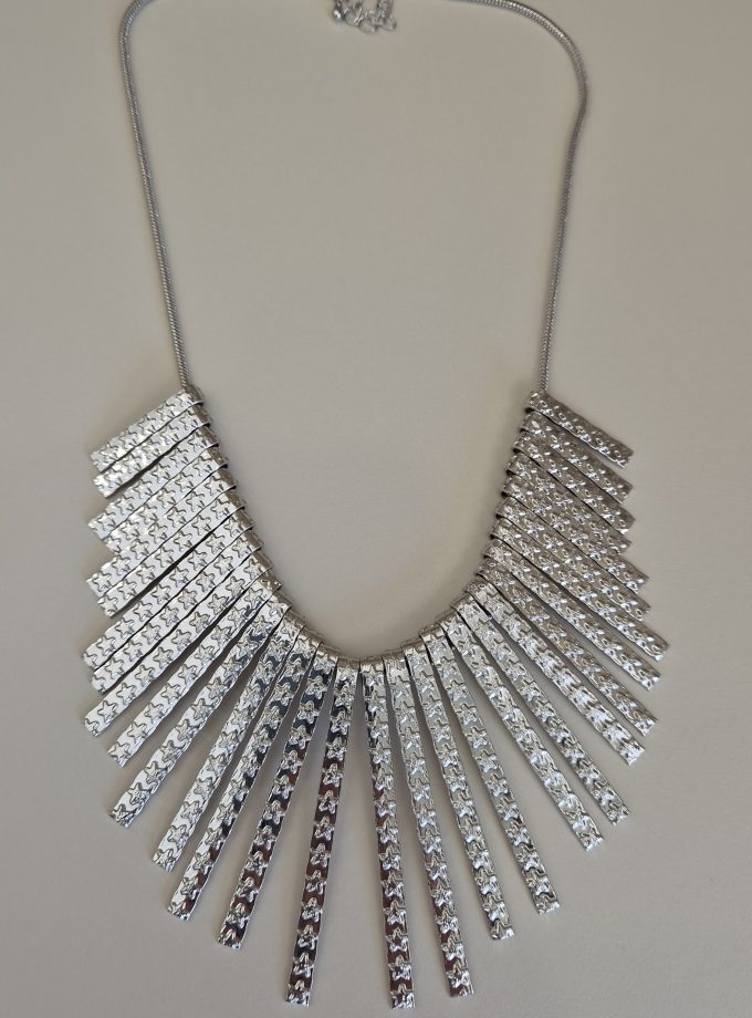 Yıldızlı Rock Kolye Silver