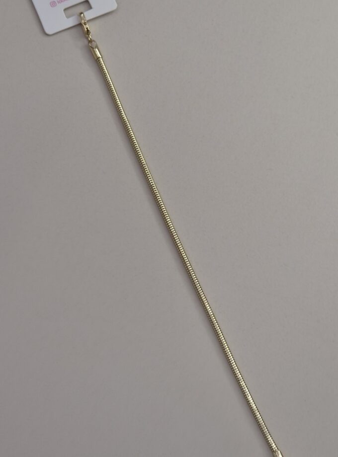 Sade ve Şık Gold Yılan Sırtı Model Bileklik