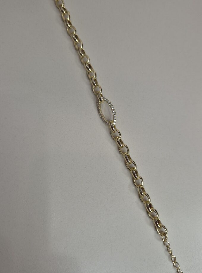 Aura Oval Pave Bileklik