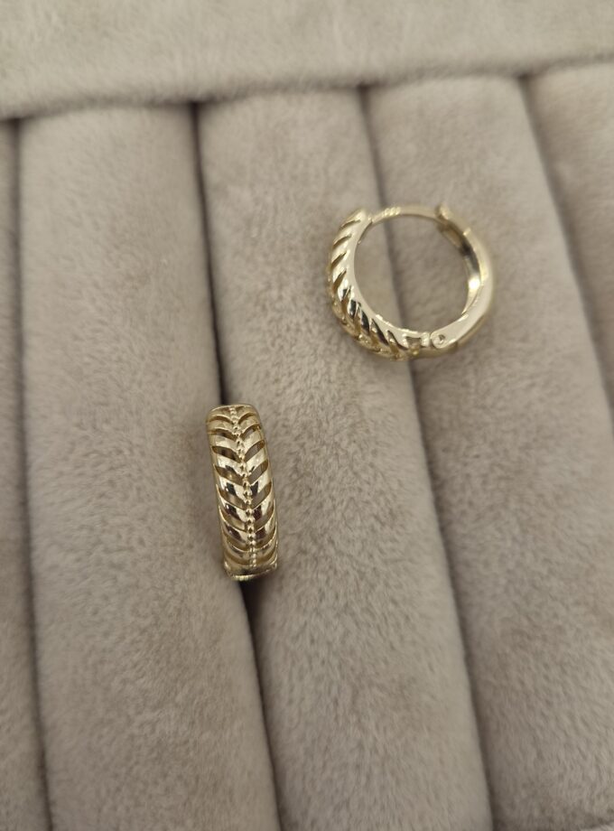 Chevron Gold Küpe