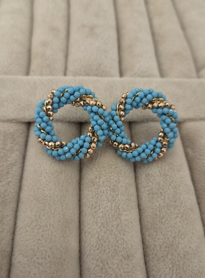 Dorika & Turquoise Halka Küpe